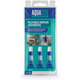 3 x 5g Aquatite Flexible Repair Adhesive Glue