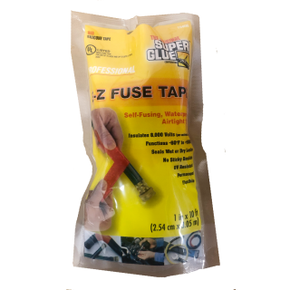 SUPER GLUE - E-Z Fuse Tape, 10ft, Permanent, Waterproof, Air tight, Self-fusing -  15406 